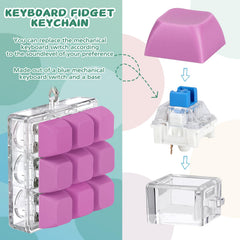 Axlksia keyboard fidget toy office setup on desk for focus