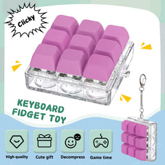 Axlksia keyboard fidget toy pocket-size design ideal for on-the-go relief