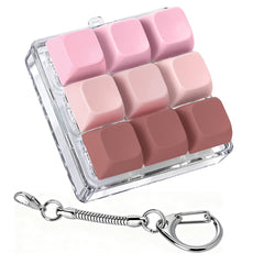 Axlksia keyboard fidget toy press action for satisfying clicks and stress relief.