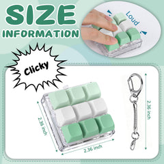 Axlksia keyboard fidget toy side press demonstrates compact form for on the go breaks