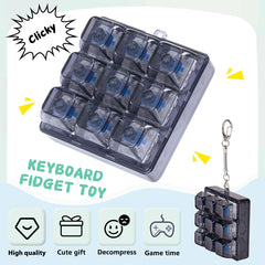 Axlksia keyboard fidget in hand, smooth pressing action for tactile satisfaction