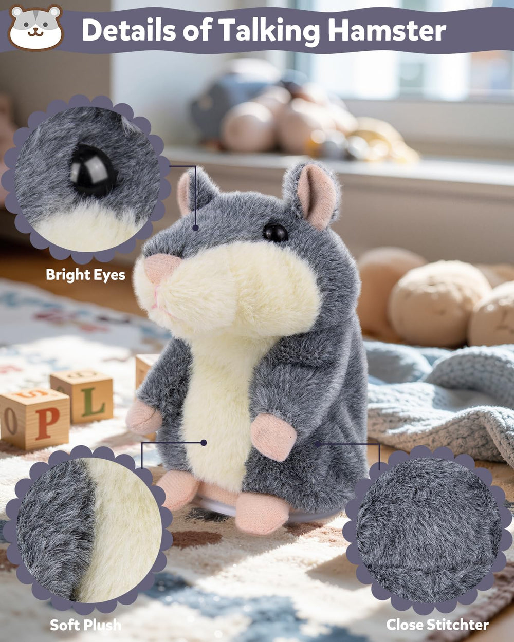 Ayeboovi hamster serves as a fun party conversation starter.