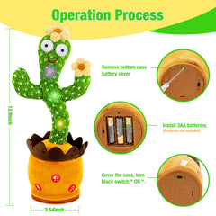 Ayeboovi Dancing Talking Cactus makes a great gift idea for holidays.