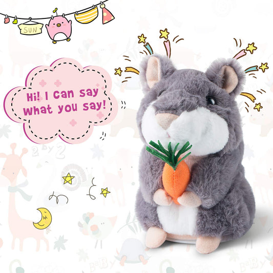 Ayeboovi talking hamster in action provides verbal responses for learning