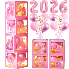 AYGXU Graduation balloon box set displayed for quick party setup.