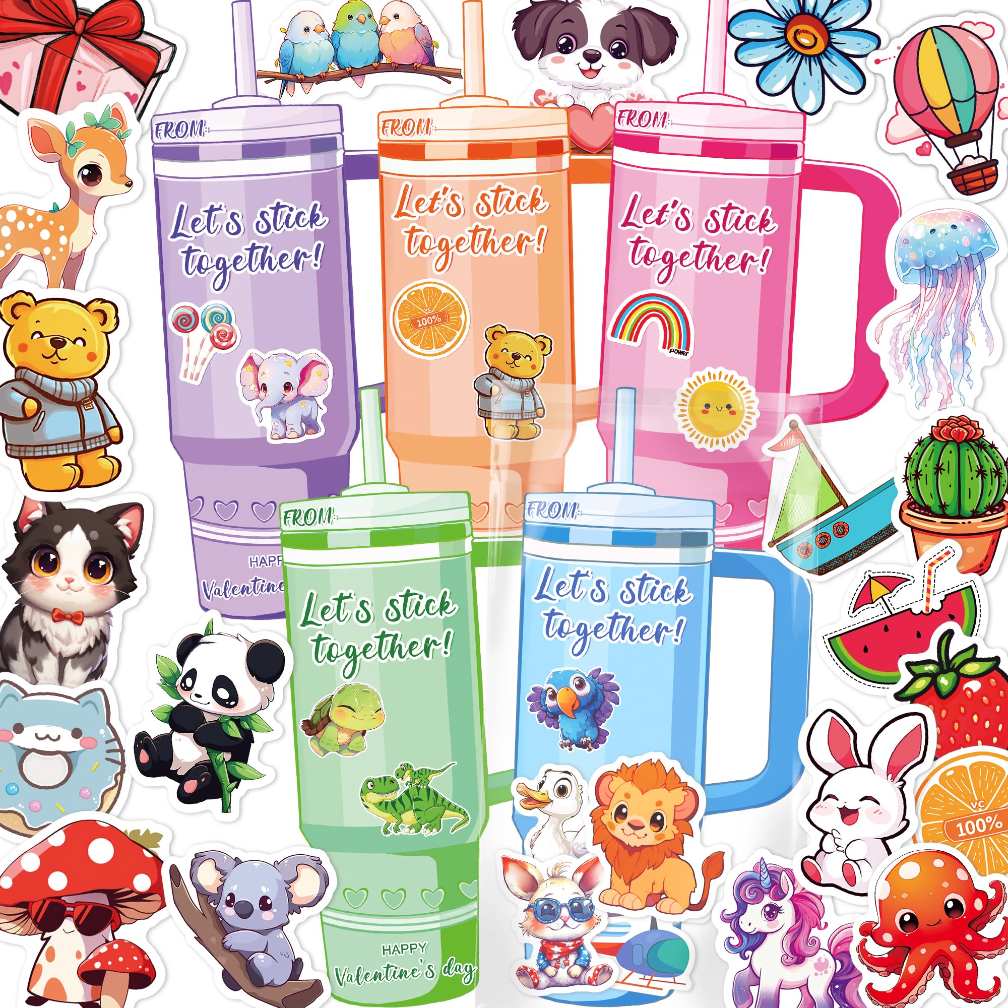 AYGXU animals design stickers for kids art and gifts