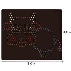 Ayidawedo fox template boosts fine motor skills through themed pegs and bright colors.