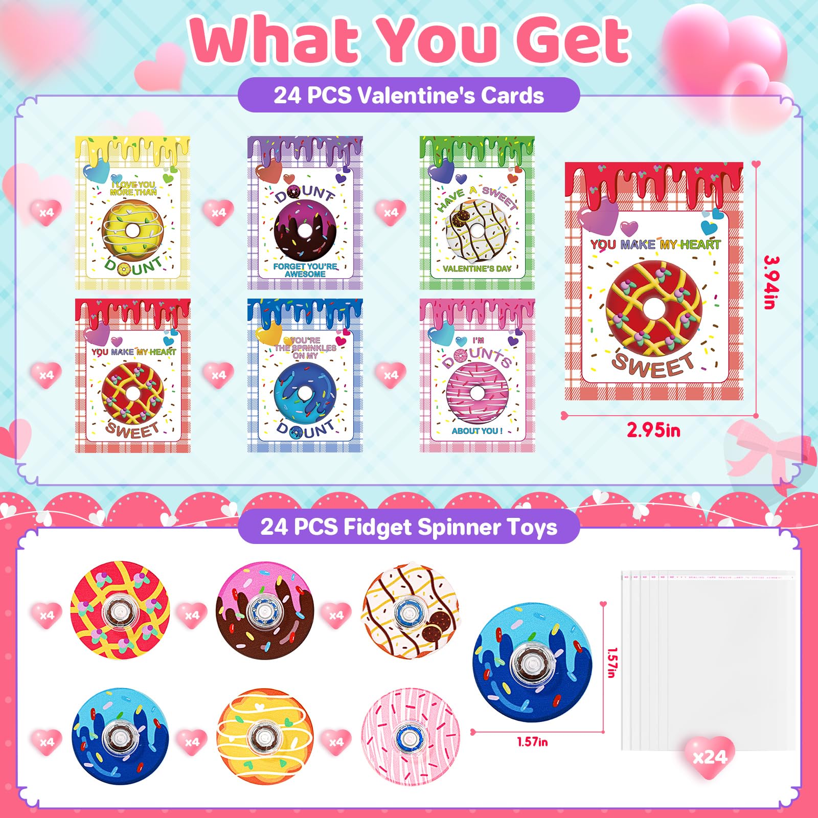 AyiOwmpa colorful donut spinner palette appeals to kids.