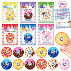 AyiOwmpa donut fidget spinner cards pack for classroom exchanges.