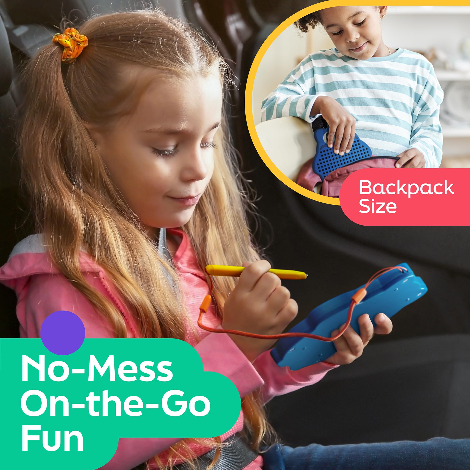 AYNAT FUN compact drawing board for kids enables portable fun.