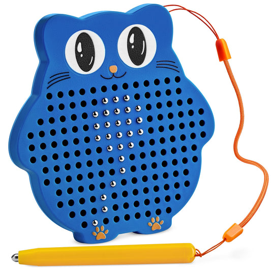 AYNAT FUN magnetic drawing board with beads promotes focused play during car trips.