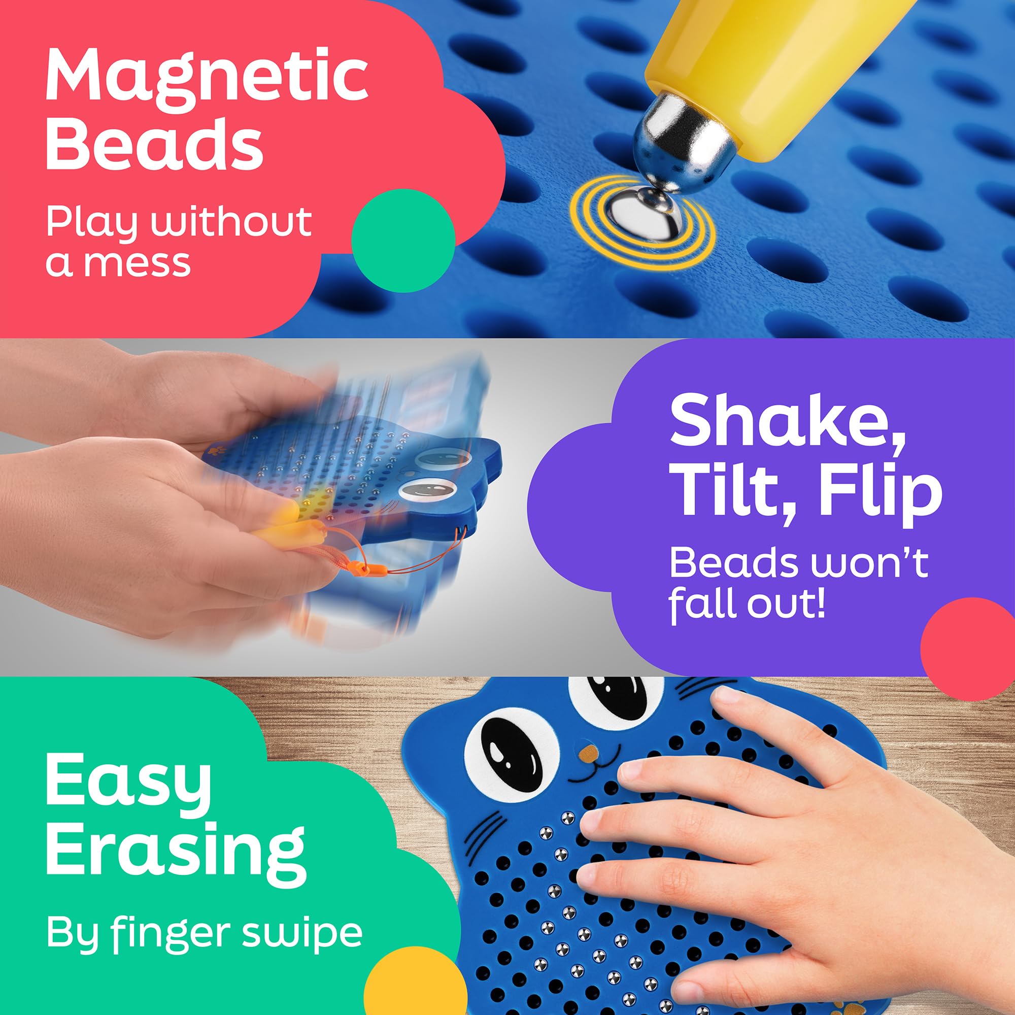 AYNAT FUN no-mess drawing board keeps toddlers engaged on road trips.