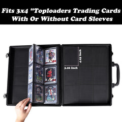 Azamou toploader binder aluminium outer provides durable protection.