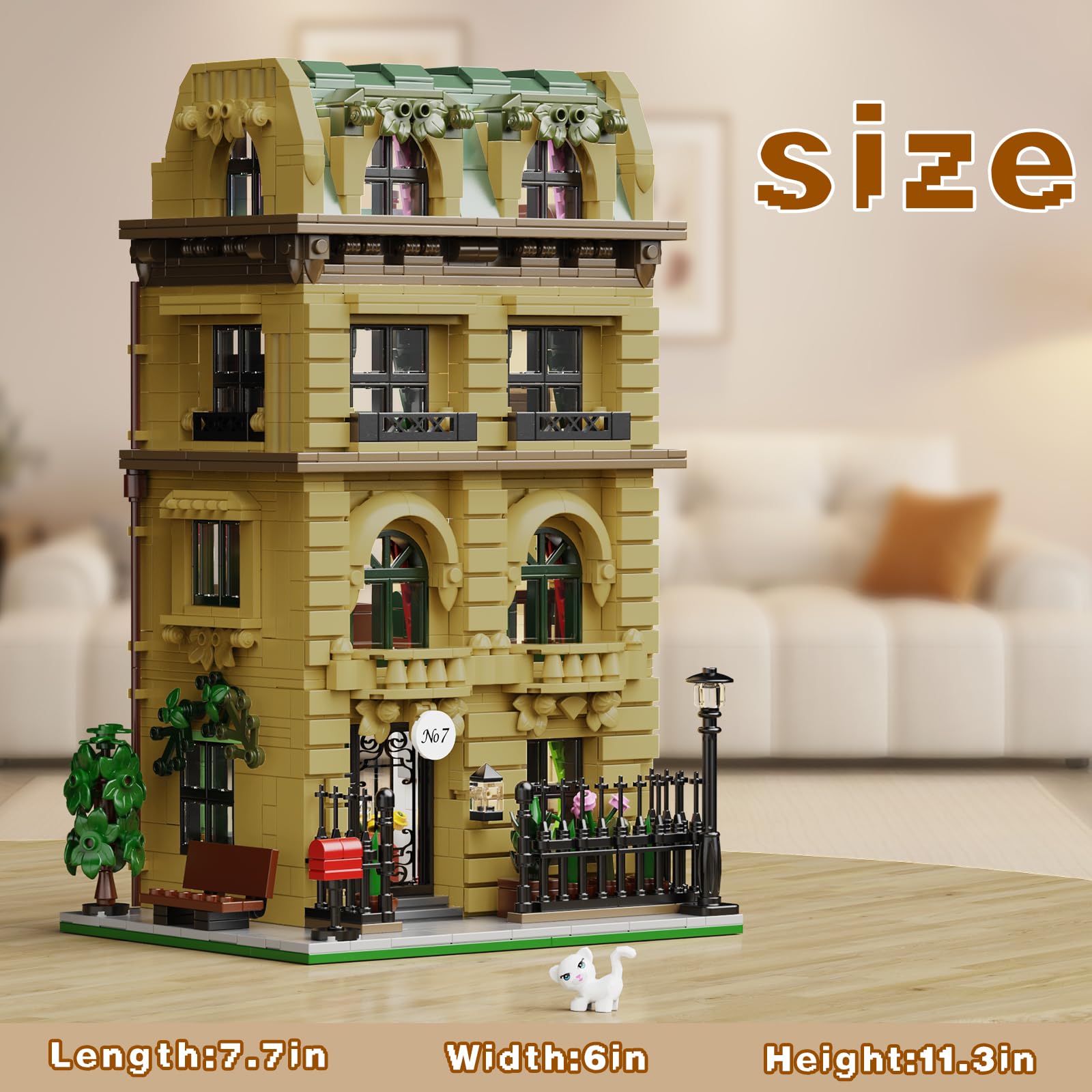 AZBHDTYS Nanny Building House Set study area adds character for pretend work.