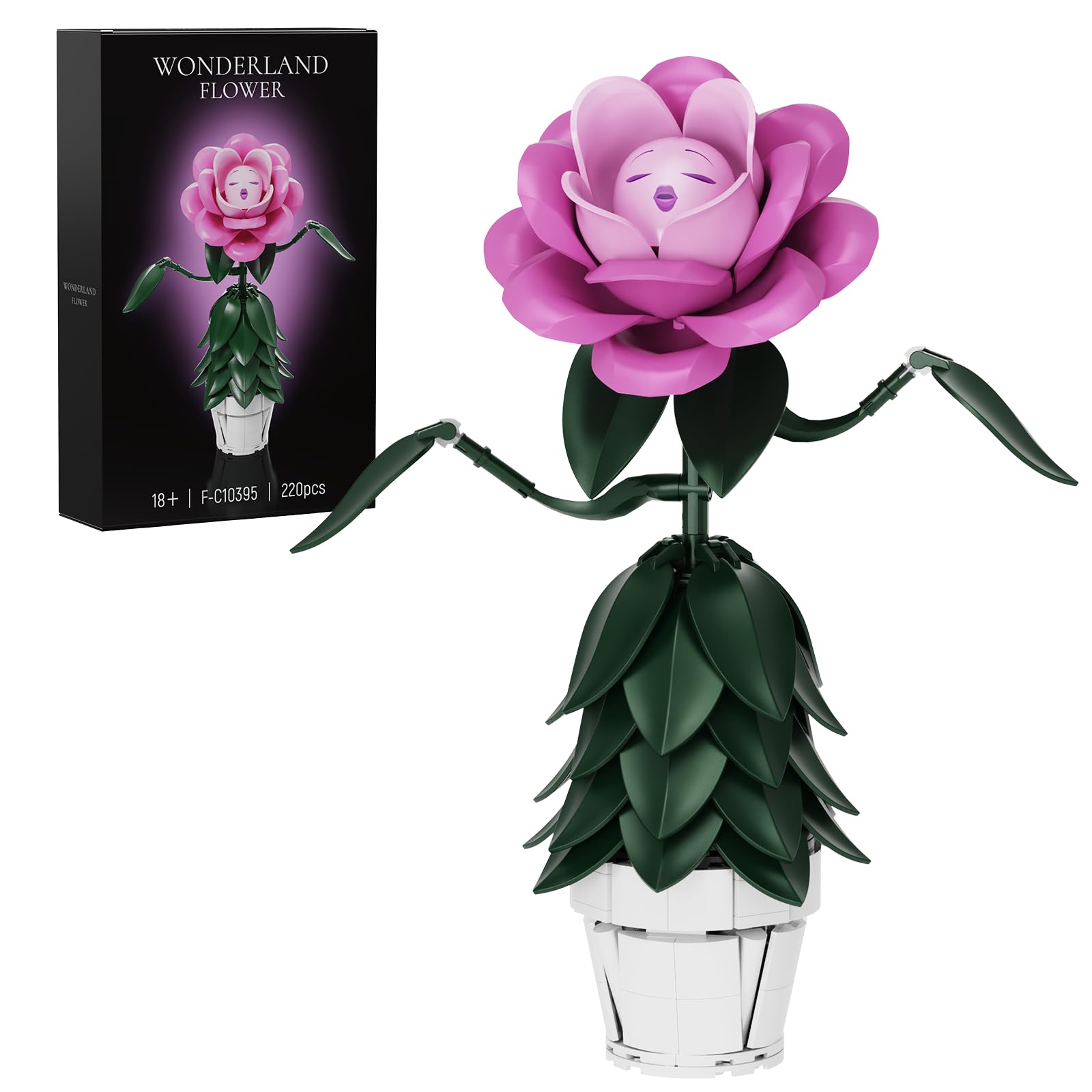 AZBHDTYS Wonderland Flower pink face detail makes a striking centerpiece.