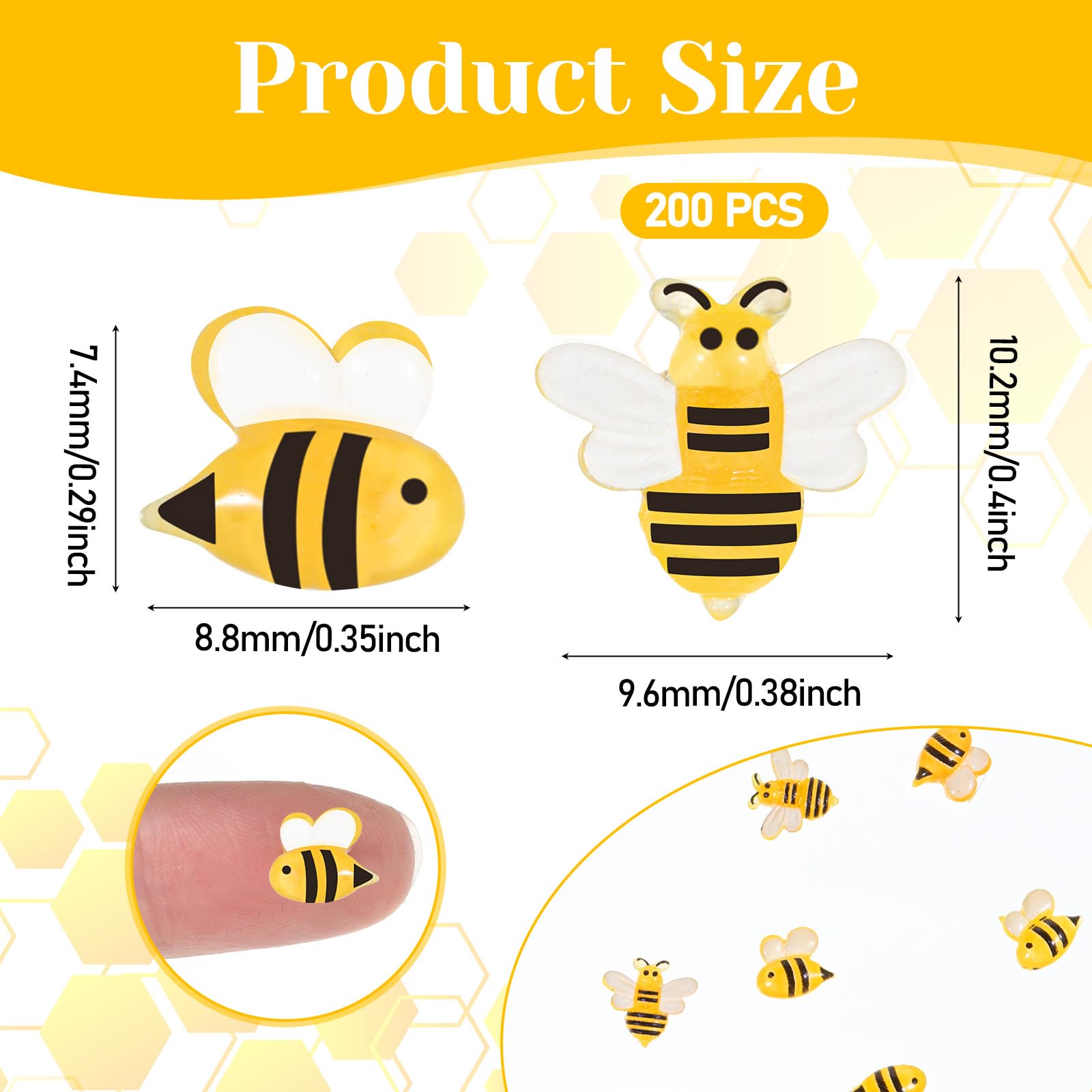 Azefnuhk side bee resin embellishment provides subtle dimension for micro landscapes.