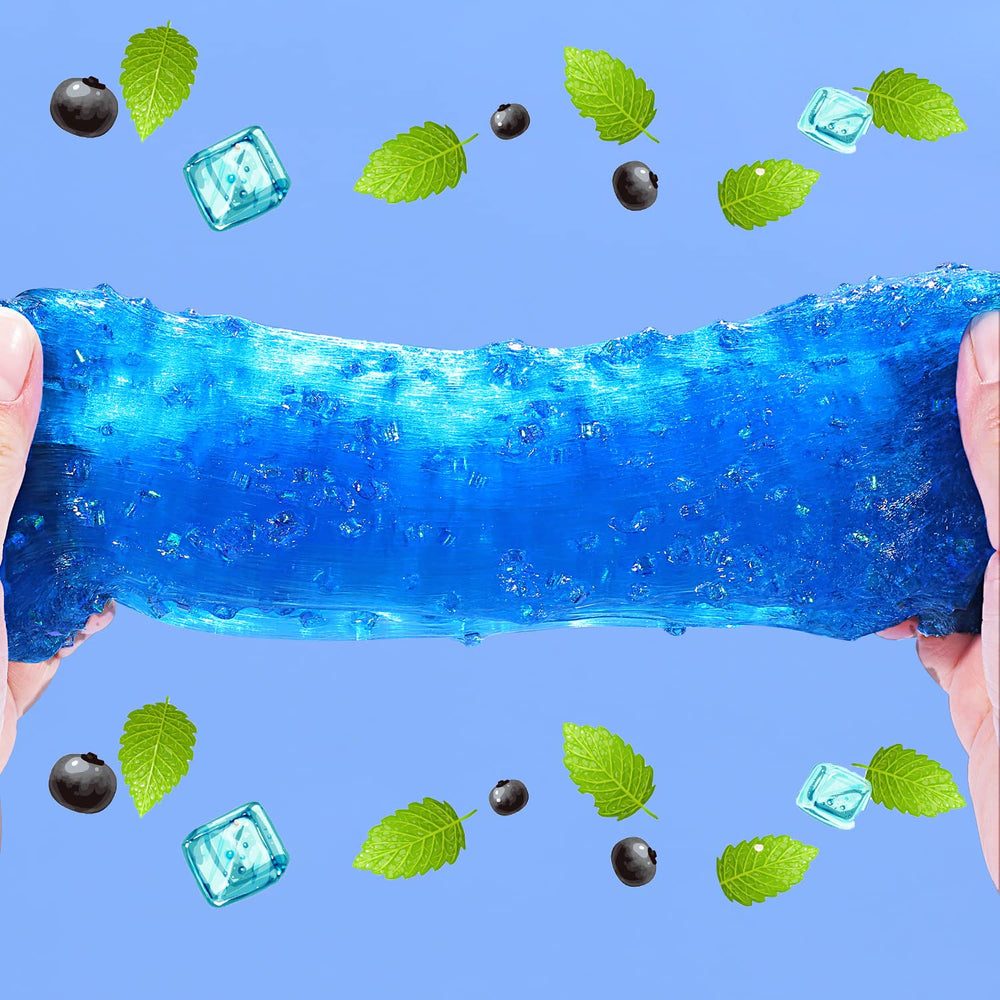 Azeperoy clear slime stays soft, stretchy, and tear-resistant during play.
