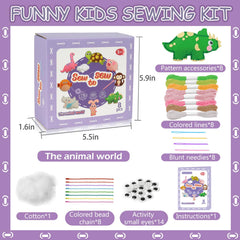 AzReference dinosaur sewing project for kids with easy felt shapes