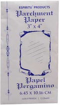 AzureGreen fortune telling parchment paper 3x4 sheet for ritual writing and symbol spells.