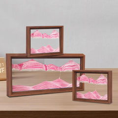 AzureLeap handcrafted frame highlights the glass art and shifting landscapes
