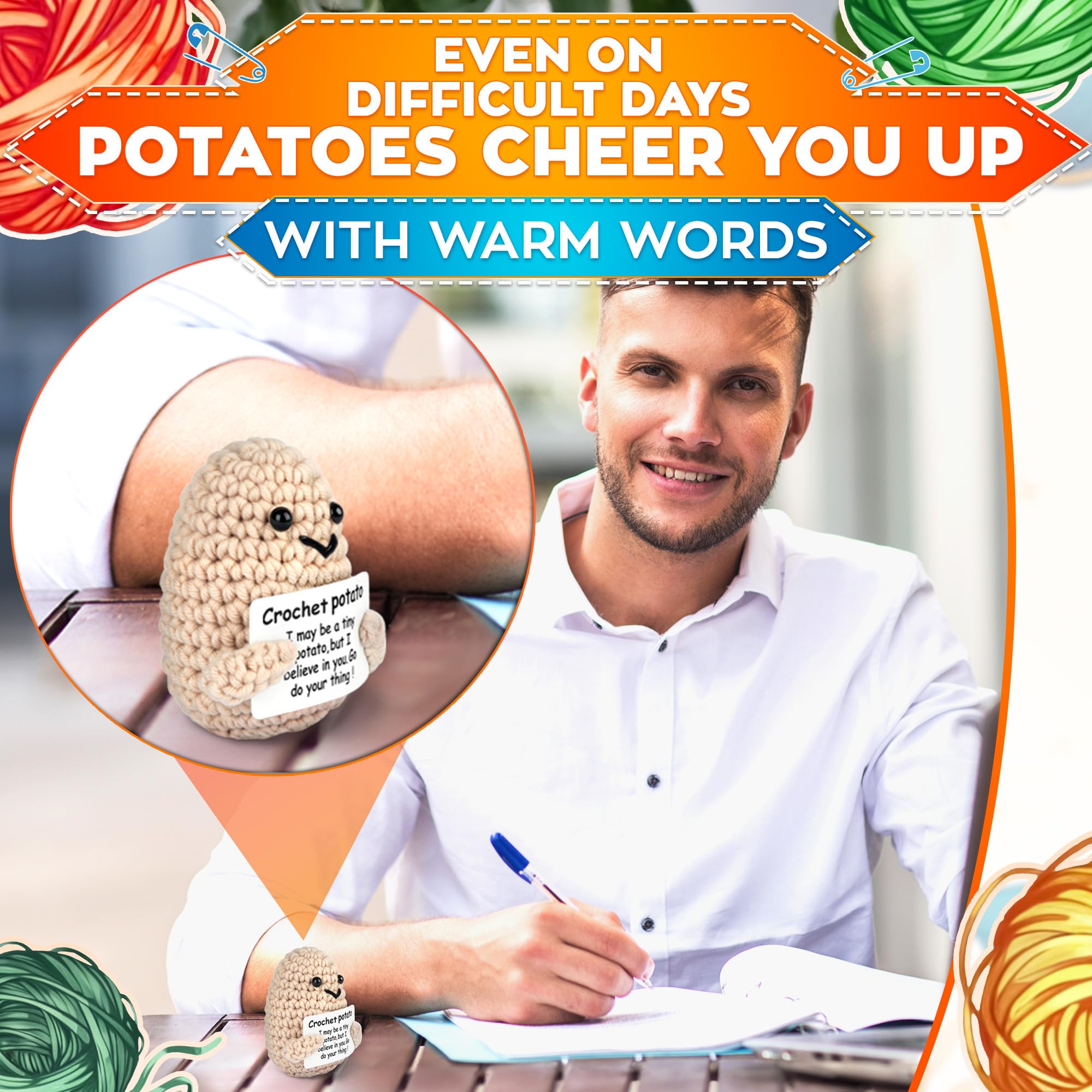 AZZORI soft potato plush brightening workspace.