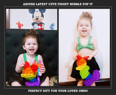Azsure Lifestyle rainbow colors closeup highlights durable, washable silicone for repeated use
