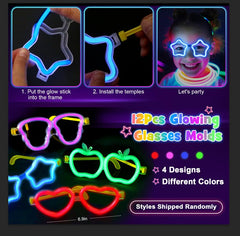 B Bascolor glow glasses molds create DIY luminous glass shapes.