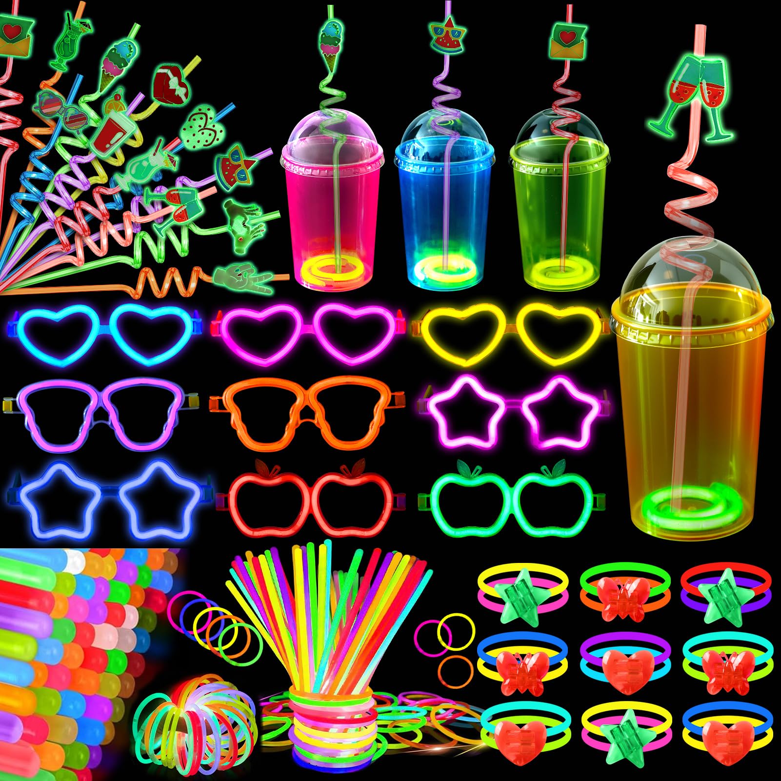 B Bascolor glow light-up cups illuminate gatherings for vivid nighttime celebrations.