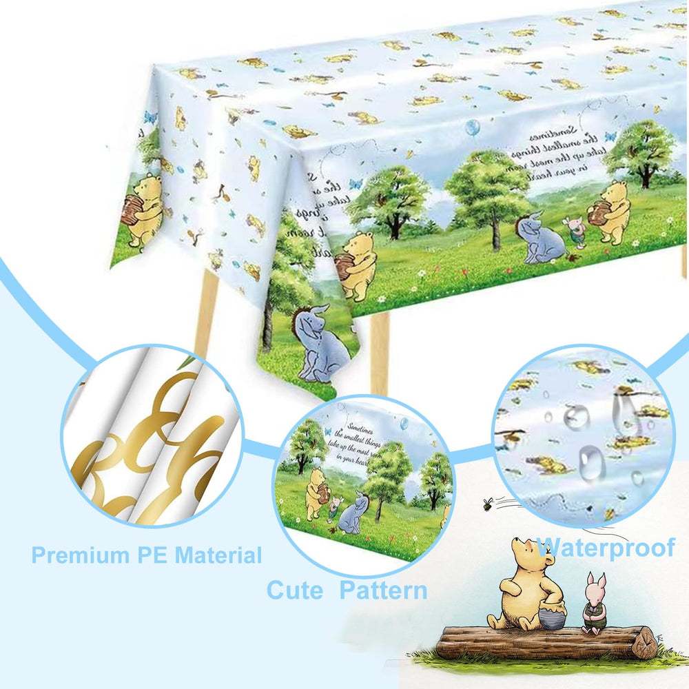 Disposable tablecloth by B4b3e for indoor or outdoor cleanup.