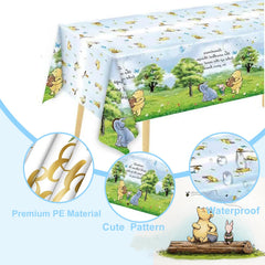 Disposable tablecloth by B4b3e for indoor or outdoor cleanup.