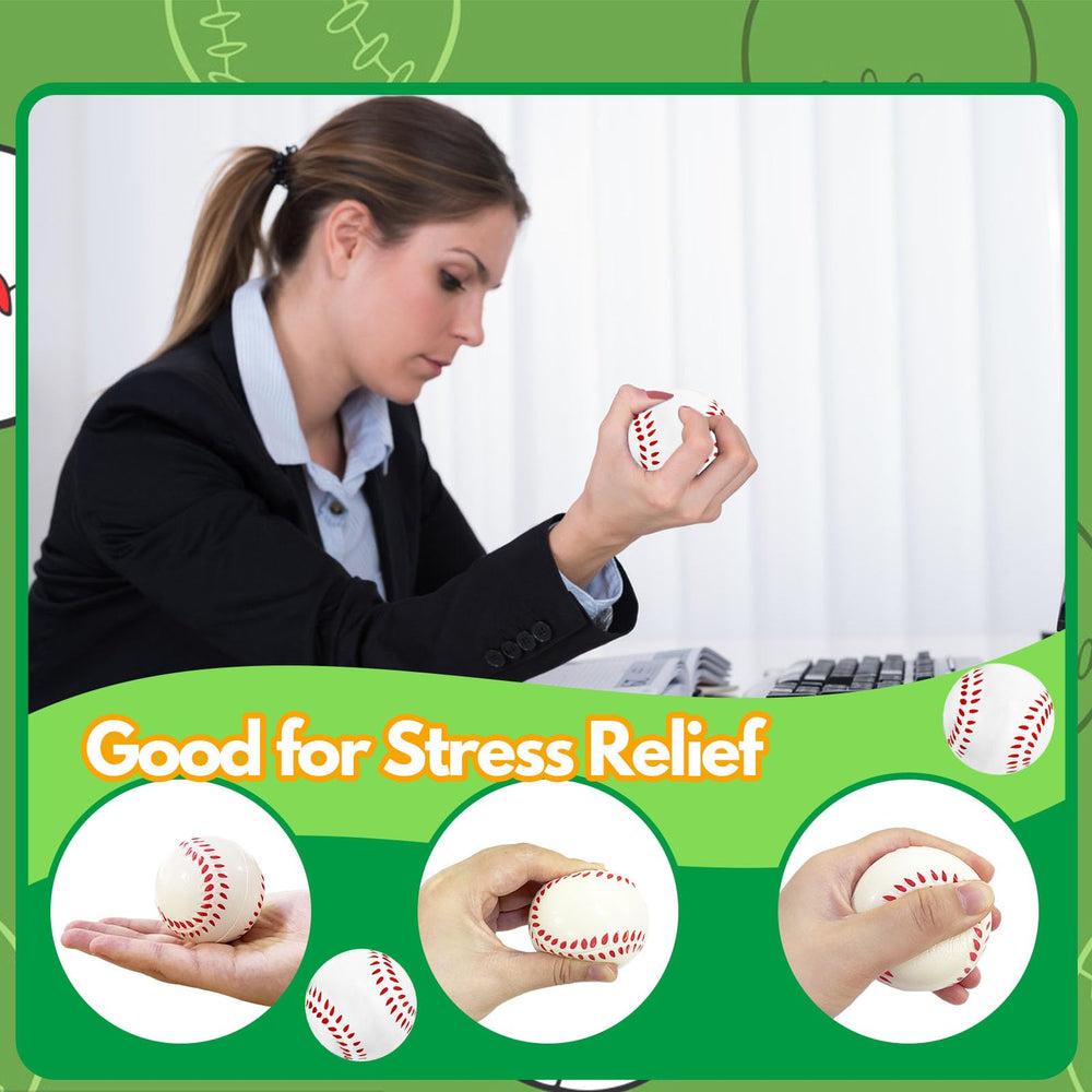 Baaxxango 2.5-inch foam baseball in hand, easy to grip for kids and adults.