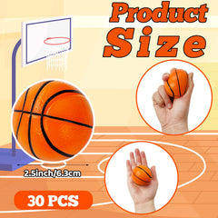 Baaxxango mini foam basketball with soft touch surface, ideal for kids' party favors.