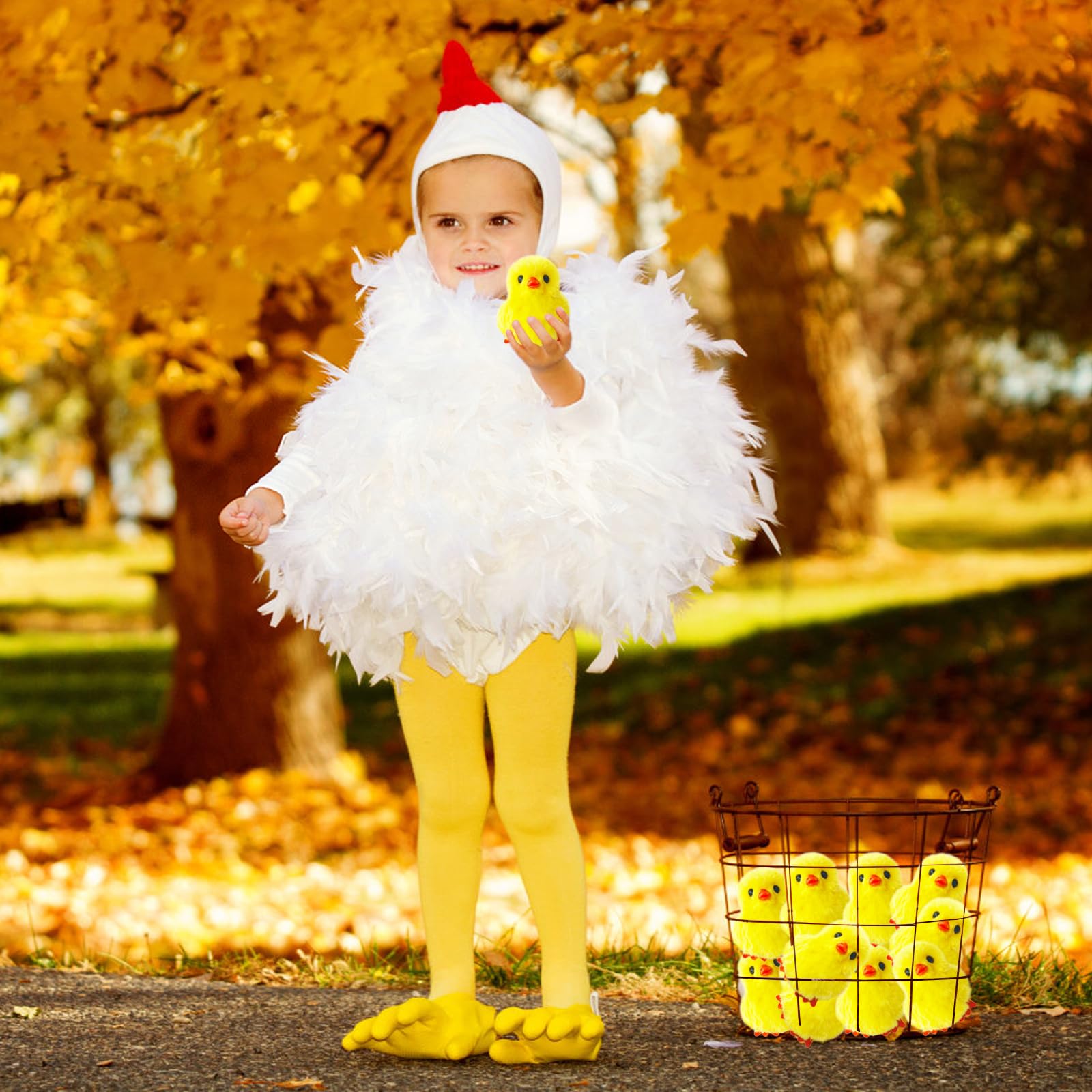 Baaxxango soft plush chick decor for classrooms, parties, and cake toppers.