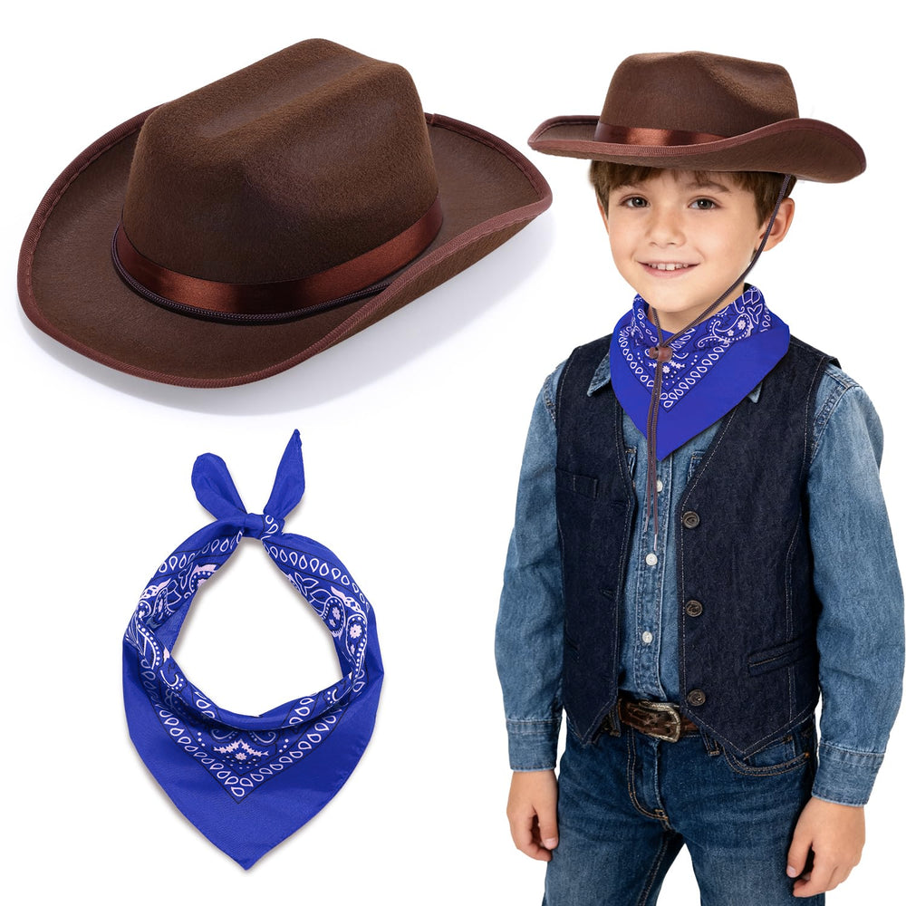 Babelshar toddler cowboy hat with curved brim for sun shading during outdoor play