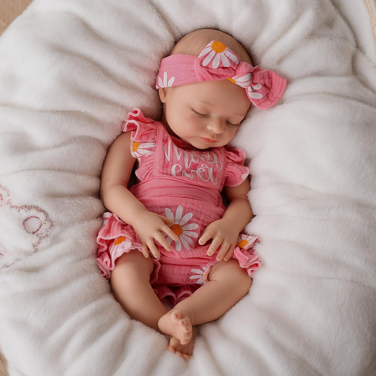 Babeside 16-inch silicone baby doll full body for realistic playtime and soothing hugs.