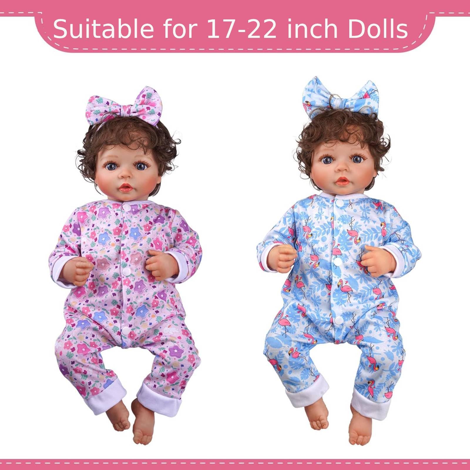 BABESIDE 17-22 inch doll fashion with snap closures for easy dressing.