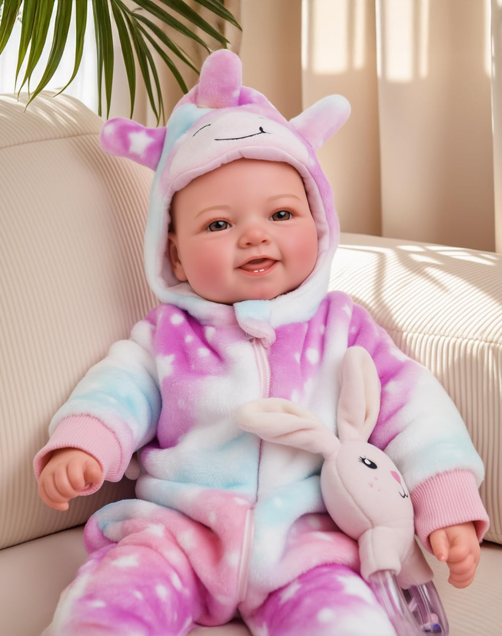 BABESIDE 17-inch doll made with non-toxic materials for safe play