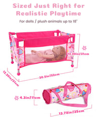 BABESIDE 18-Inch crib dimensions extended help plan space before play.