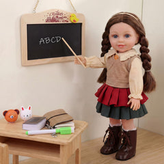 BABESIDE American realistic 16-inch doll girl, classroom-ready for imaginative storytelling and role play