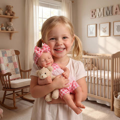 BABESIDE anatomically correct newborn doll for imaginative nurturing.