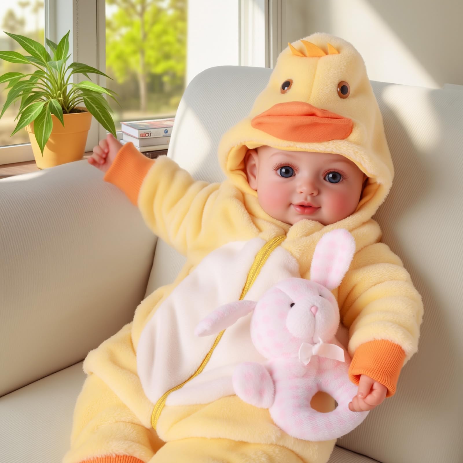 BABESIDE baby bottle supports nurturing feeding role-play.