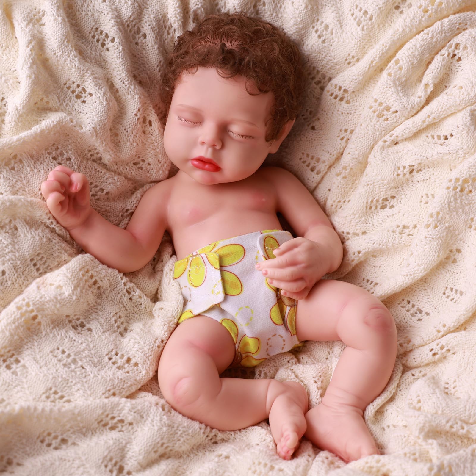 BABESIDE flamingo print doll diapers, tropical mood for dress-up.