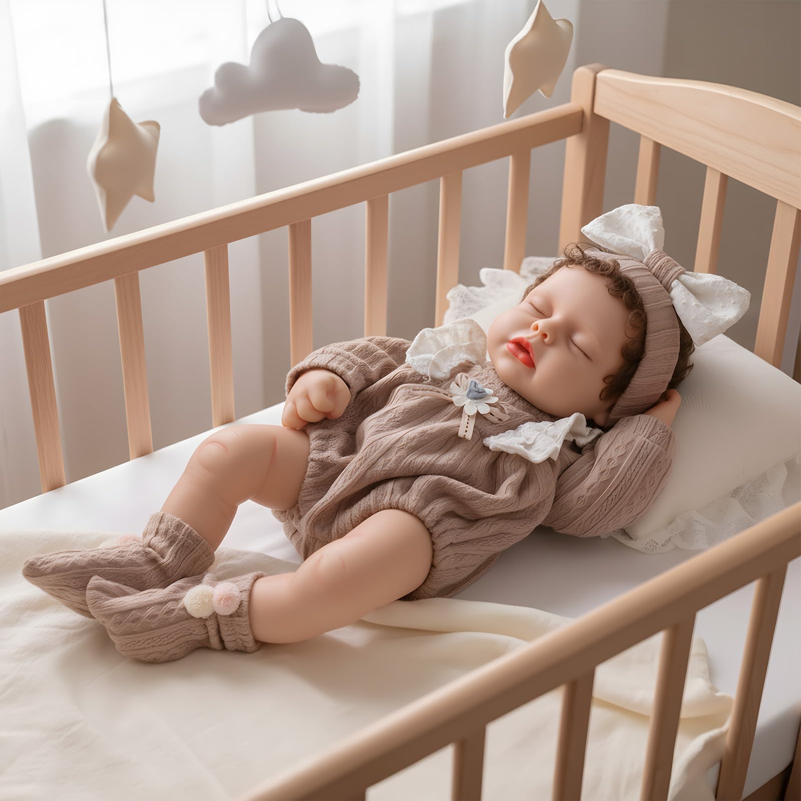Babeside back-closure romper for simple dressing and independent play