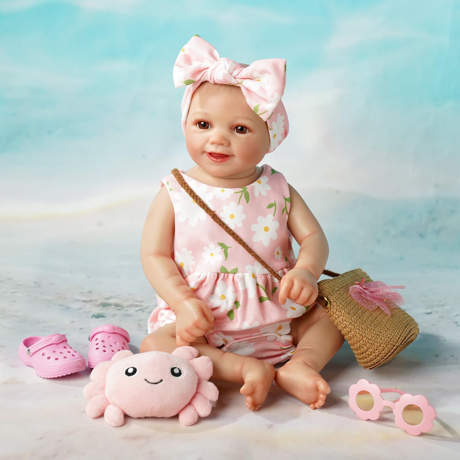 BABESIDE bag pink, keeps accessories organized for portable play