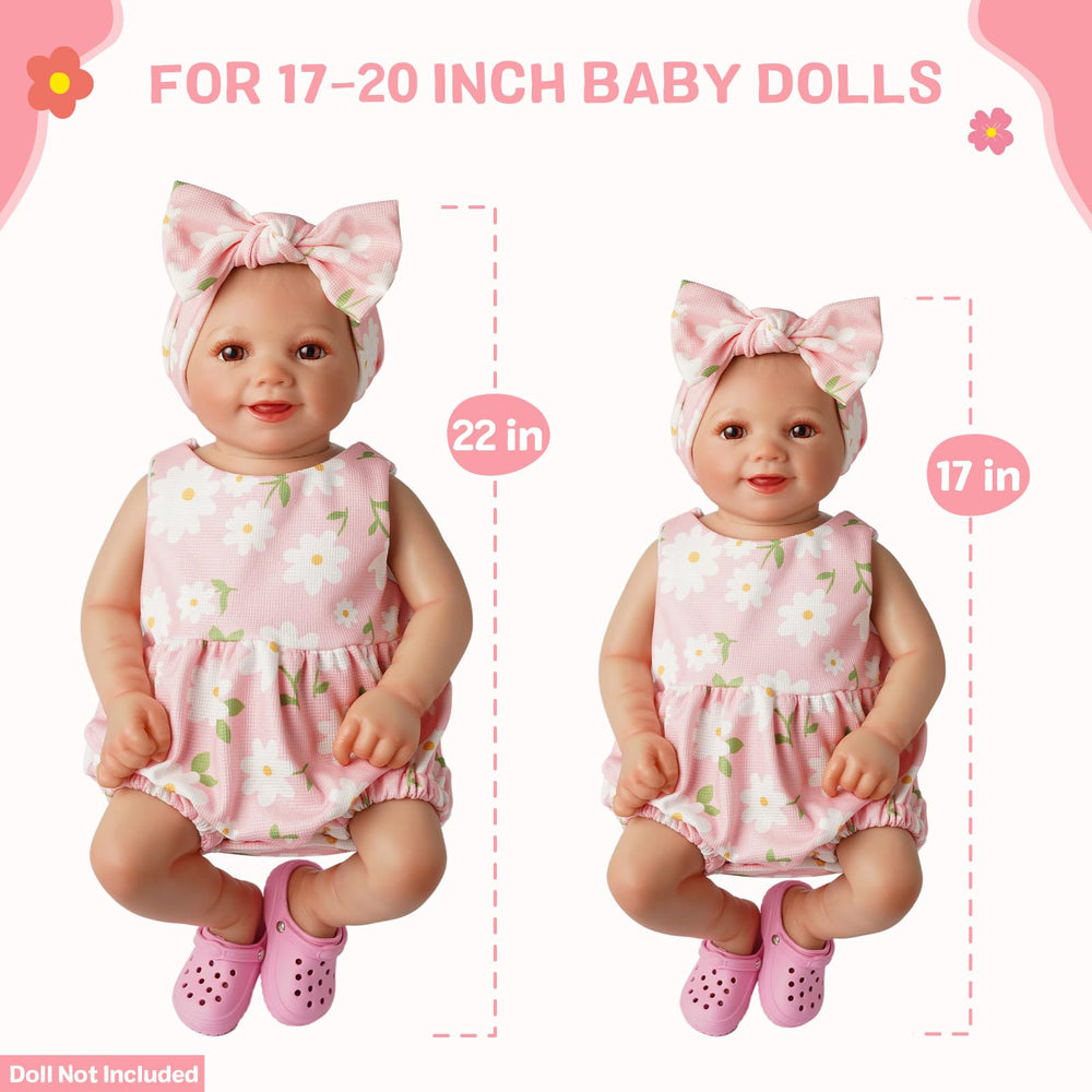 BABESIDE barefoot sandal 16in, soft comfort for tiny doll feet