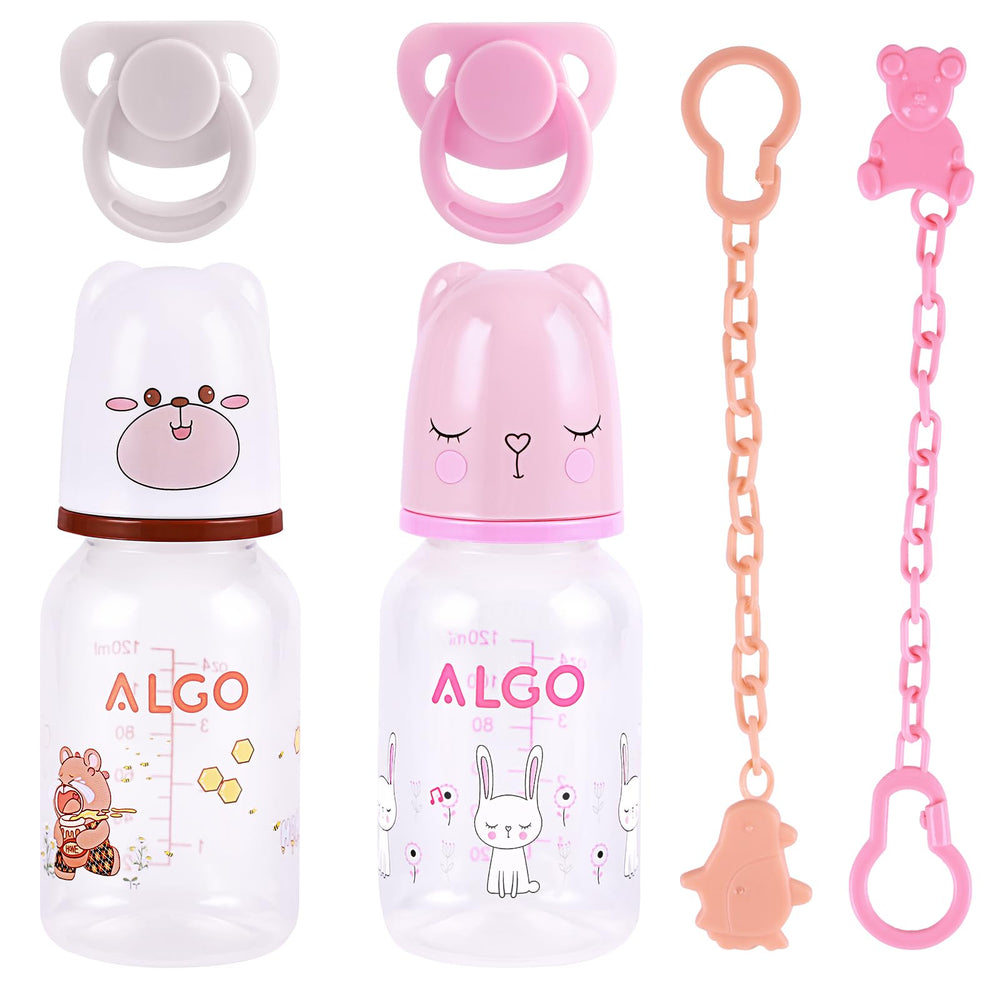 BABESIDE bear pattern doll bottle for realistic feeding play