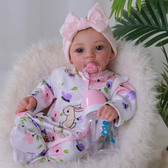 BABESIDE bunny outfit on doll for adorable, cozy play