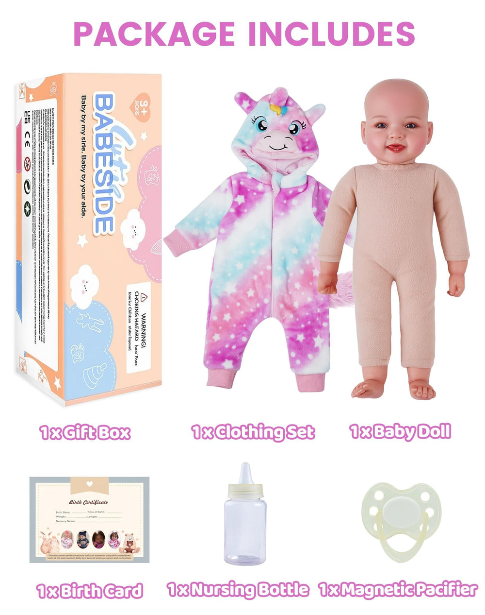 BABESIDE doll dressed in cute outfit ready for gifting and styling
