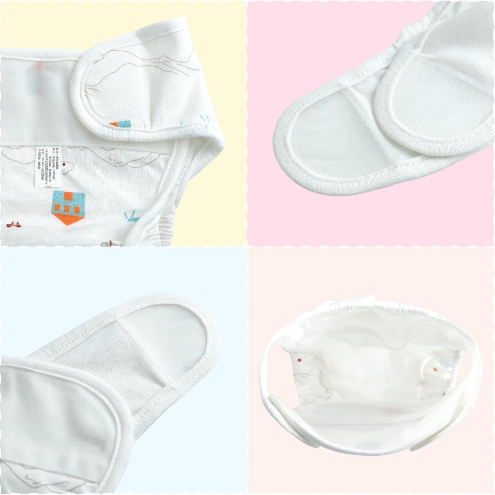 BABESIDE animal-pattern doll diaper for 17-24 inch dolls, playful look.