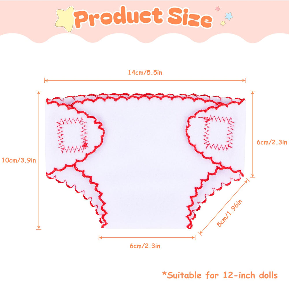 Reusable and washable BABESIDE doll diapers made from durable materials